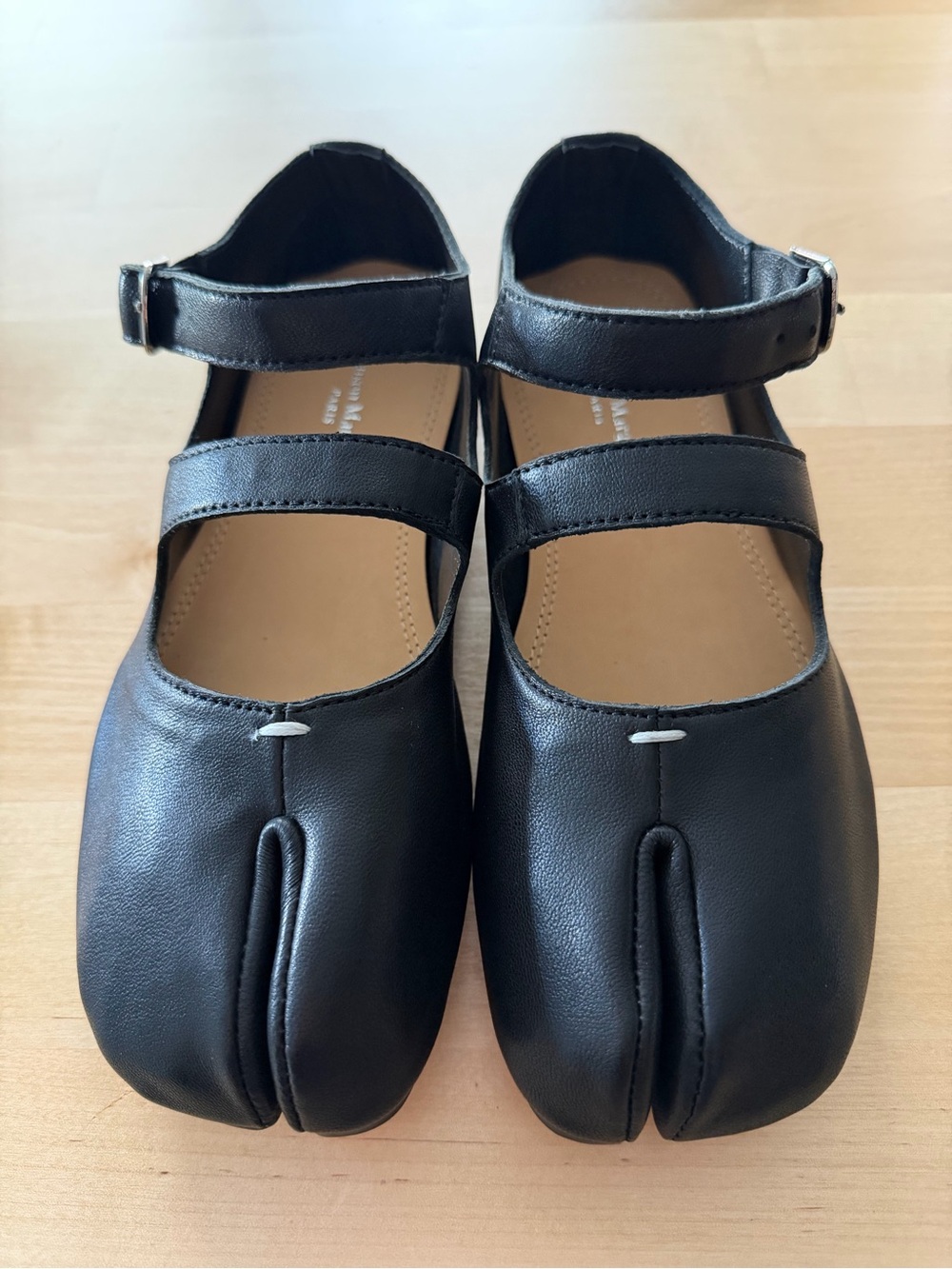 Maison Martin Margiela Black Tabi Mary Jane Flats